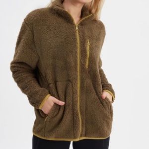 DARK OLIVE Recycled Full-Zip Fleece